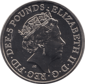 2017 BRILLIANT UNCIRCULATED £5 QUEENS BEASTS UNICORN OF SCOTLAND BU - £5 BU - Cambridgeshire Coins