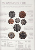 2017 BRILLIANT UNCIRCULATED DEFINITIVE COIN YEAR SET - Brilliant Uncirculated Year Sets - Cambridgeshire Coins
