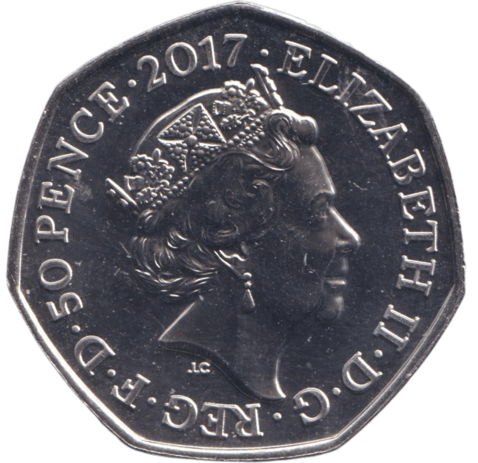 2017 BU 50P BEATRIX POTTER PETER RABBIT - 50p BU - Cambridgeshire Coins