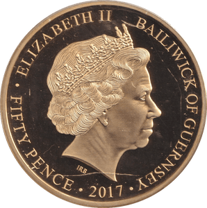 2017 BU FIFTY PENCE BAILIWICK OF GUERNSEY - WORLD COINS - Cambridgeshire Coins