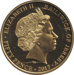 2017 BU FIFTY PENCE BAILIWICK OF JERSEY - WORLD COINS - Cambridgeshire Coins