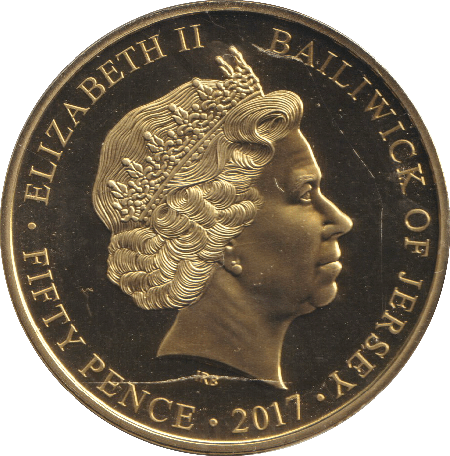 2017 BU FIFTY PENCE BAILIWICK OF JERSEY - WORLD COINS - Cambridgeshire Coins