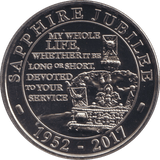2017 BU FIVE POUNDS SAPPHIRE JUBILEE - WORLD COINS - Cambridgeshire Coins