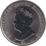 2017 BU ONE DOLLAR BRITISH VIRGIN ISLANDS - WORLD COINS - Cambridgeshire Coins