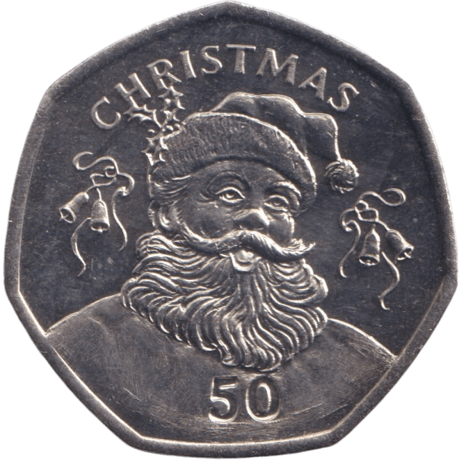2017 CHRISTMAS 50P ( BU ) - SILVER WORLD COINS - Cambridgeshire Coins