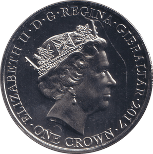 2017 CROWN 70 YEARS - WORLD COINS - Cambridgeshire Coins