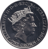 2017 CROWN 70 YEARS - WORLD COINS - Cambridgeshire Coins