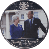 2017 CROWN 70 YEARS - WORLD COINS - Cambridgeshire Coins
