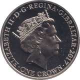 2017 CROWN 70TH ANNIVERSARY - WORLD COINS - Cambridgeshire Coins
