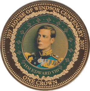 2017 CROWN HOUSE OF WINDSOR CENTENARY HM EDWARD THE VIII - WORLD COINS - Cambridgeshire Coins