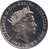 2017 CROWN LEST WE FORGET GIBRALTAR - WORLD COINS - Cambridgeshire Coins