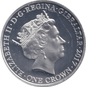 2017 CROWN SILVER PROOF LEST FORGET - SILVER WORLD COINS - Cambridgeshire Coins