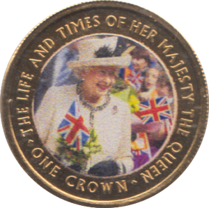 2017 CROWN TRISTAN DA CUNHA THE LIFE AND TIME OF THE QUEEN - WORLD COINS - Cambridgeshire Coins