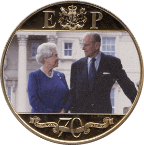 2017 ELIZABETH AND PHILIP 70TH ANNIVERSARY CROWN COIN F110 - CROWN - Cambridgeshire Coins