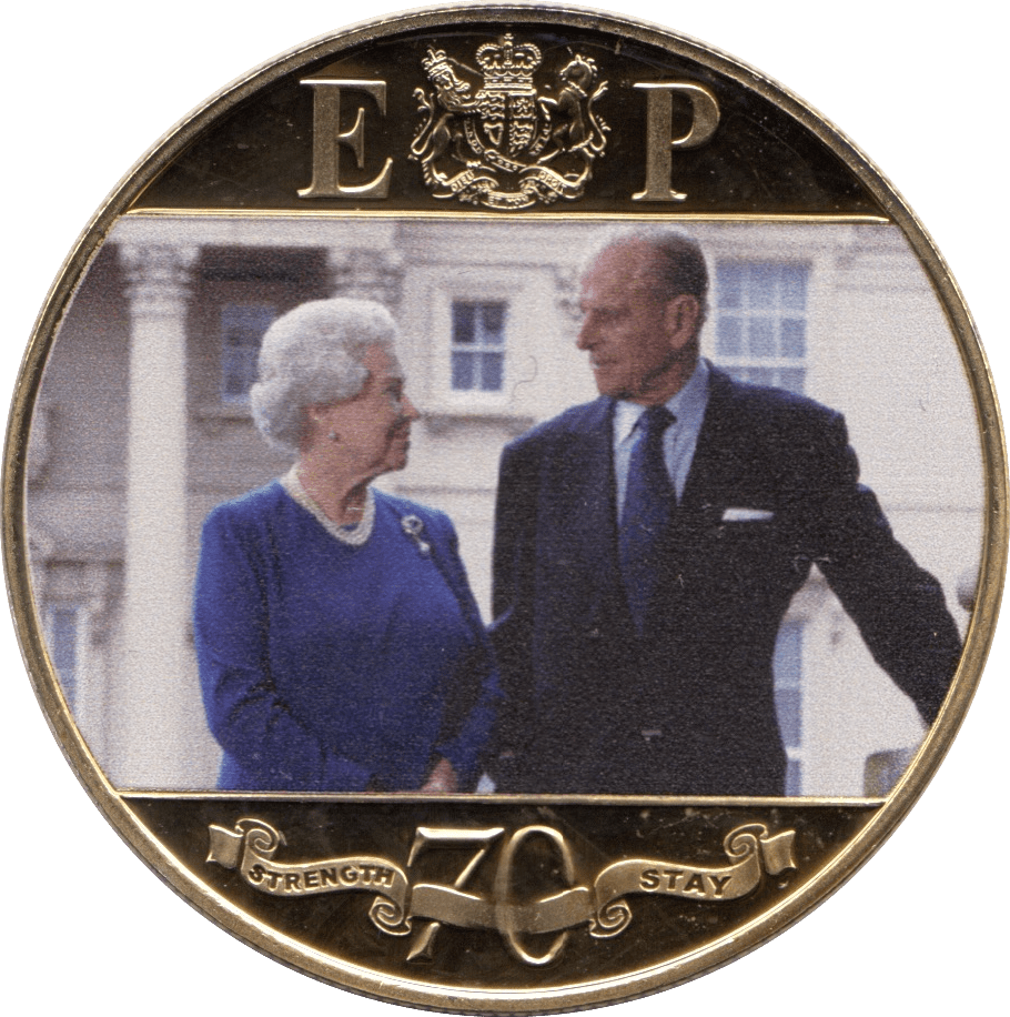 2017 ELIZABETH AND PHILIP 70TH ANNIVERSARY CROWN COIN F110 - CROWN - Cambridgeshire Coins