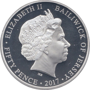 2017 FIFTY PENCE BAILIWICK OF JERSEY - WORLD COINS - Cambridgeshire Coins