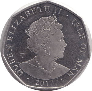 2017 FIFTY PENCE - IOM GOAT - WORLD COINS - Cambridgeshire Coins