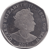 2017 FIFTY PENCE - IOM GOAT - WORLD COINS - Cambridgeshire Coins