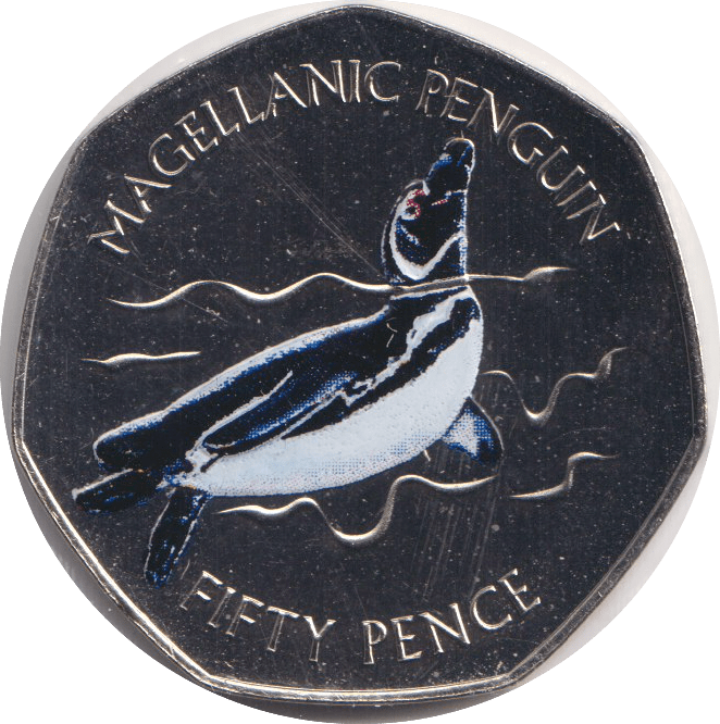 2017 FIFTY PENCE MAGELLANIC PENGUIN ( PROOF ) - WORLD COINS - Cambridgeshire Coins