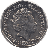 2017 FIFTY PENCE MR JEREMY FISHER - WORLD COINS - Cambridgeshire Coins
