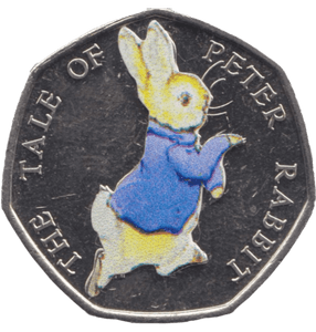 2017 FIFTY PENCE THE TALE OF PETER RABBIT COLOURED 50P BEATRIX POTTER COIN - BEATRIX POTTER 50P - Cambridgeshire Coins