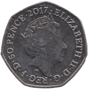 2017 FIFTY PENCE THE TALE OF PETER RABBIT COLOURED 50P BEATRIX POTTER COIN - BEATRIX POTTER 50P - Cambridgeshire Coins