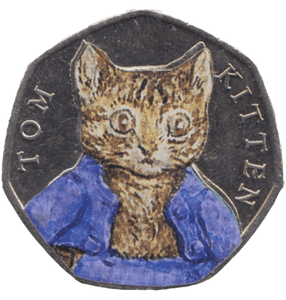 2017 FIFTY PENCE TOM KITTEN COLOURED 50P BEATRIX POTTER COIN - BEATRIX POTTER 50P - Cambridgeshire Coins