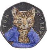 2017 FIFTY PENCE TOM KITTEN COLOURED 50P BEATRIX POTTER COIN - BEATRIX POTTER 50P - Cambridgeshire Coins