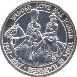 2017 FINE SILVER PLATINUM WEDDING COMMEMORATIVE £20 COIN - WORLD COINS - Cambridgeshire Coins