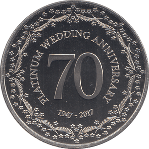 2017 FIVE POUND BU WEDDING ANNIVERSARY - £5 BU - Cambridgeshire Coins