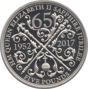 2017 FIVE POUNDS BAILIWICK OF GUERNSEY ( PROOF ) - WORLD COINS - Cambridgeshire Coins