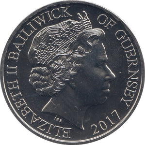 2017 FIVE POUNDS BAILIWICK OF GUERNSEY - WORLD COINS - Cambridgeshire Coins