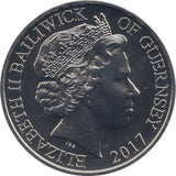 2017 FIVE POUNDS BAILIWICK OF GUERNSEY - WORLD COINS - Cambridgeshire Coins