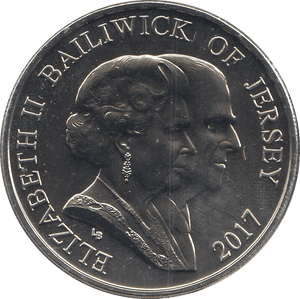 2017 FIVE POUNDS BU PLATINUM WEDDING ANNIVERSARY - £5 BU - Cambridgeshire Coins