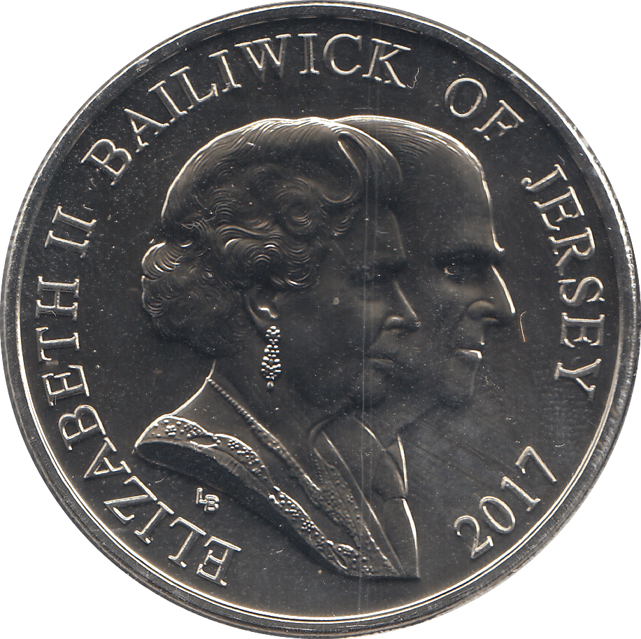 2017 FIVE POUNDS BU PLATINUM WEDDING ANNIVERSARY - £5 BU - Cambridgeshire Coins