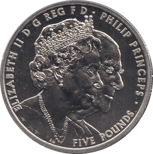 2017 FIVE POUNDS BU WEDDING ANNIVERSARY - £5 BU - Cambridgeshire Coins