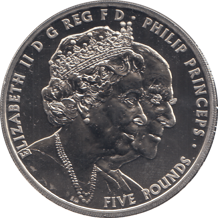 2017 FIVE POUNDS BU WEDDING ANNIVERSARY - £5 BU - Cambridgeshire Coins