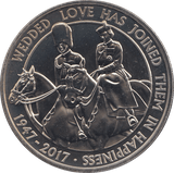 2017 FIVE POUNDS BU WEDDING ANNIVERSARY - £5 BU - Cambridgeshire Coins