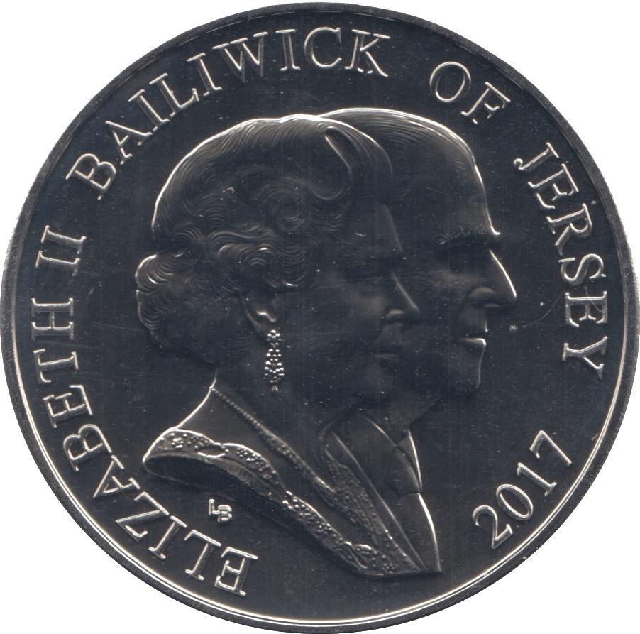 2017 FIVE POUNDS PLATINUM WEDDING ANNIVERSARY - WORLD COINS - Cambridgeshire Coins