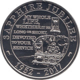 2017 FIVE POUNDS SAPPHIRE JUBILEE - WORLD COINS - Cambridgeshire Coins