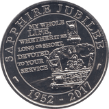 2017 FIVE POUNDS SAPPHIRE JUBILEE - WORLD COINS - Cambridgeshire Coins