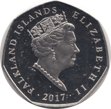 2017 GENTOO PENGUIN FIFTY PENCE FALKLAND ISLANDS - WORLD COINS - Cambridgeshire Coins