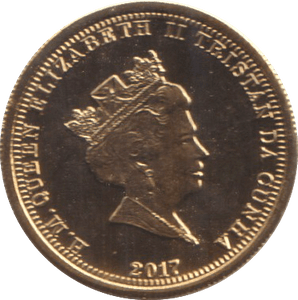2017 GOLD CROWN TRISTAN DA CUNHA ( BU ) 2 - GOLD WORLD COINS - Cambridgeshire Coins