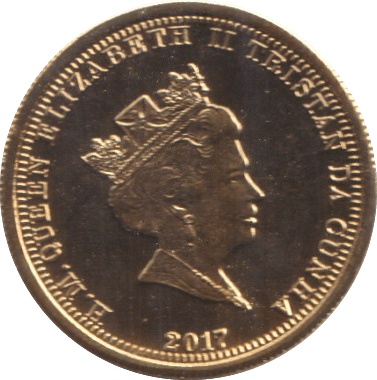 2017 GOLD CROWN TRISTAN DA CUNHA ( BU ) 2 - GOLD WORLD COINS - Cambridgeshire Coins