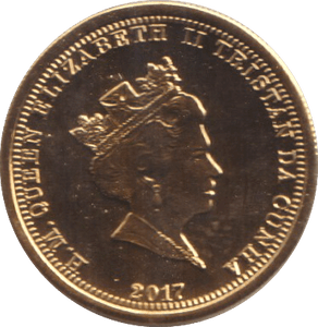 2017 GOLD CROWN TRISTAN DA CUNHA ( BU ) 3 - GOLD WORLD COINS - Cambridgeshire Coins