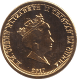 2017 GOLD CROWN TRISTAN DA CUNHA ( BU ) 3 - GOLD WORLD COINS - Cambridgeshire Coins