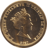 2017 GOLD CROWN TRISTAN DA CUNHA ( BU ) 4 - GOLD WORLD COINS - Cambridgeshire Coins