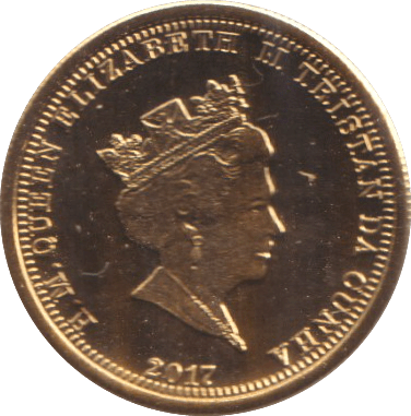 2017 GOLD CROWN TRISTAN DA CUNHA ( BU ) - GOLD WORLD COINS - Cambridgeshire Coins