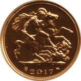 2017 GOLD HALF SOVEREIGN ( BU ) - HALF SOVEREIGN - Cambridgeshire Coins