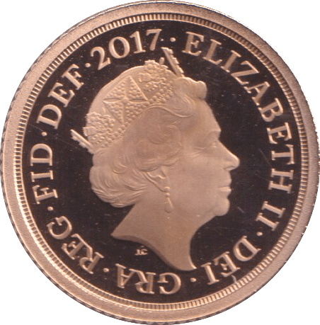 2017 GOLD HALF SOVEREIGN ( PROOF ) - HALF SOVEREIGN - Cambridgeshire Coins